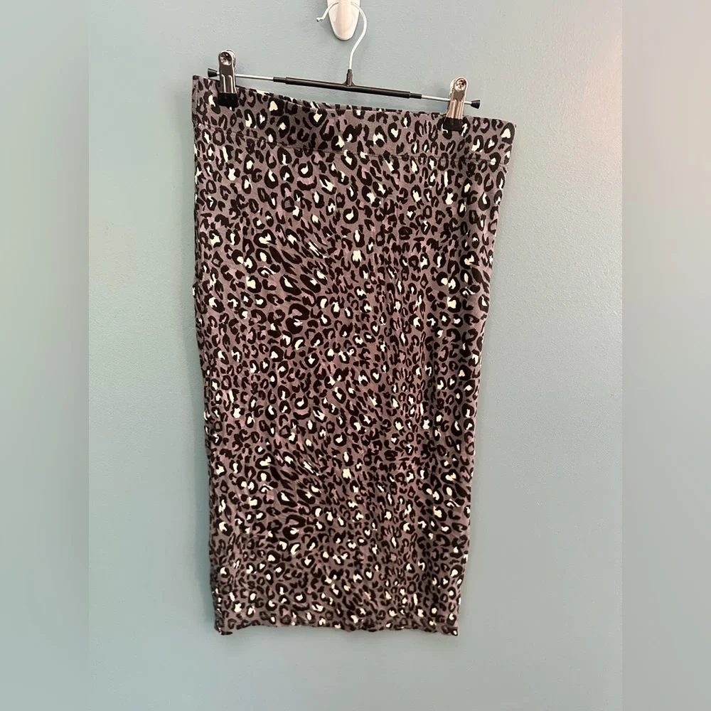 Apt. 9 Women's Animal leopard Print Pencil midi Skirt small